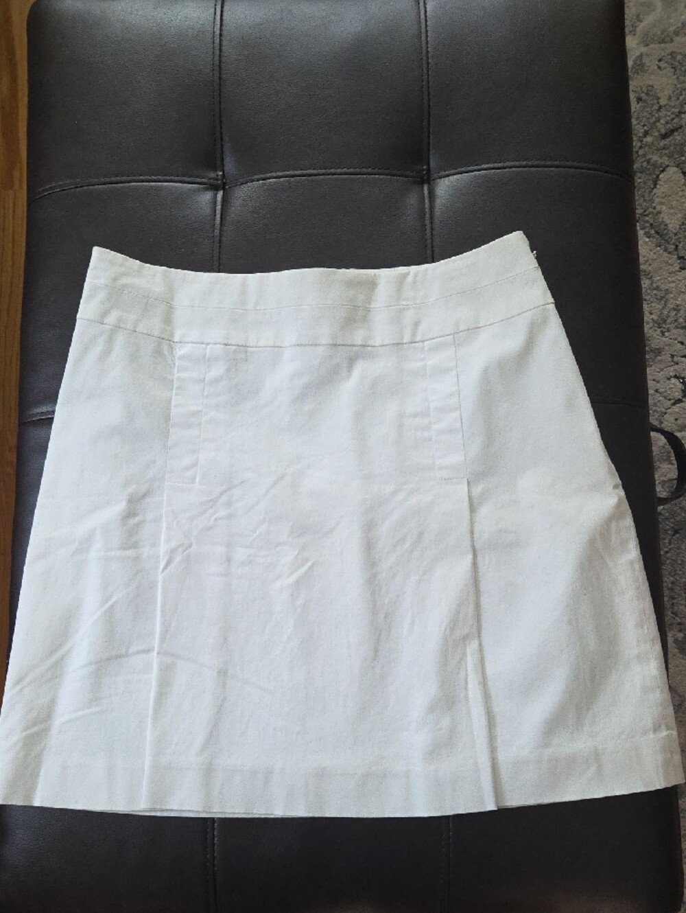 Banana Republic Cream A-Line Midi Skirt